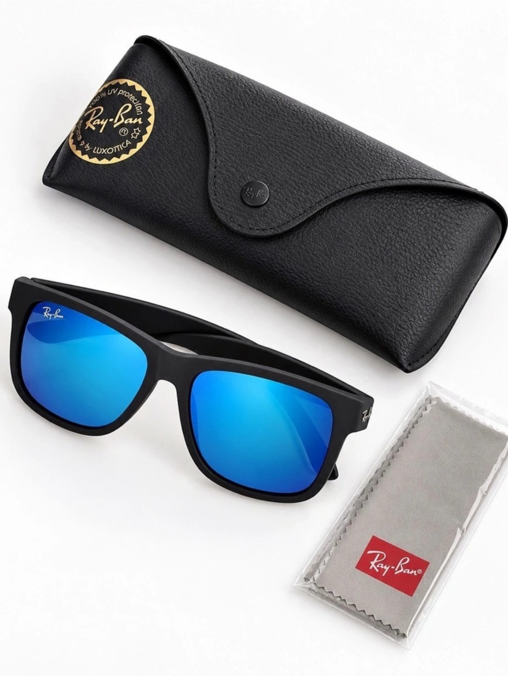 Ray-Ban RB4165F Justin Black & Blue Sunglasses
